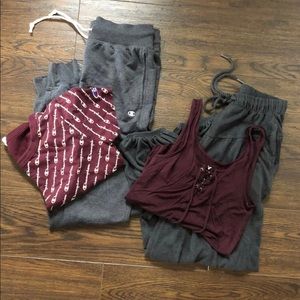 Aerie and champion lounge sets XS